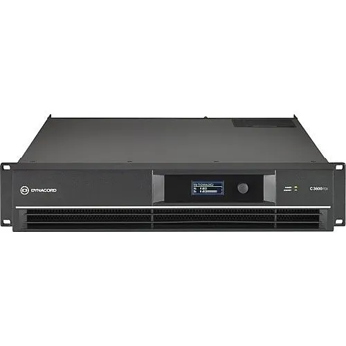 Dynacord C3600FDi DSP 2 x 1800W Power Amplifier for Fixed Install Applications, Black