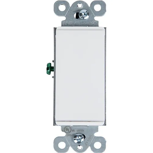 Control4 C4-MSW-10PK-C-SW Contemporary 120-277V 15A Mechanical Switch, Snow White