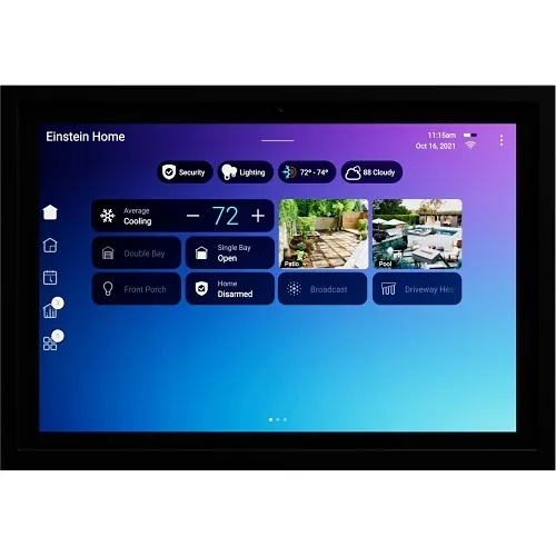 Control4 C4-T5IW8-MB T5 Series In-Wall 8" Touchscreen, Midnight Black