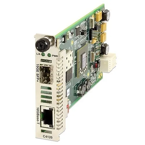 Lantronix C4120-1048 ION 10 Gigabit Ethernet Media Converter Module, 10GBase-T 100 to 10GBase-X SFP+ Slot (Empty)