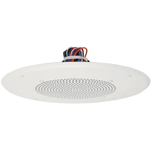 Quam C5/BU/W/VC 8" Ceiling Speaker, 25V/70.7V with Volume Control, Screw-Mount Round Baffle