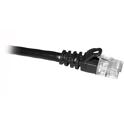 CP Technologies C6-BK-50-M CAT6 24AWG Patch Cord, 550 MHz, Mold Claw, 50' Cord, Black