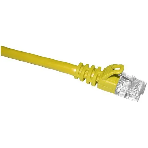 CP Technologies C6-YW-14-M CAT6 24AWG Stranded Patch Cord, 550 MHz, 14', Yellow