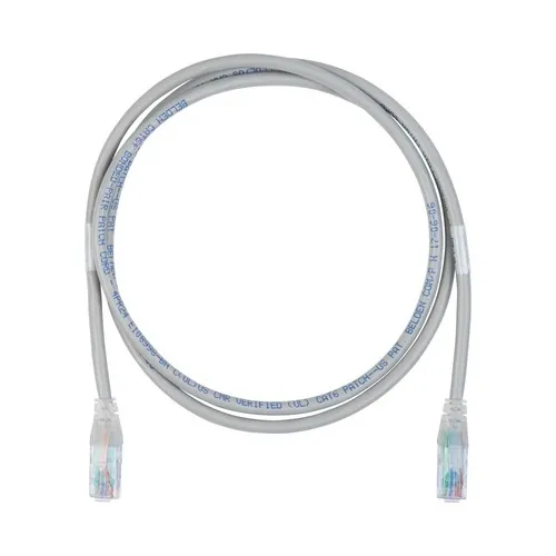 Belden C601100007 CAT6 Plus Patch Cable, 24/4 Solid Bonded-Pair, CMR, T568A/B-T568A/B, 7' (2.1m), White