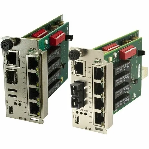 Lantronix C6120-1014 Transceivers/Media Converters, 4X T1/E1 ION with Ethernet to Fiber
