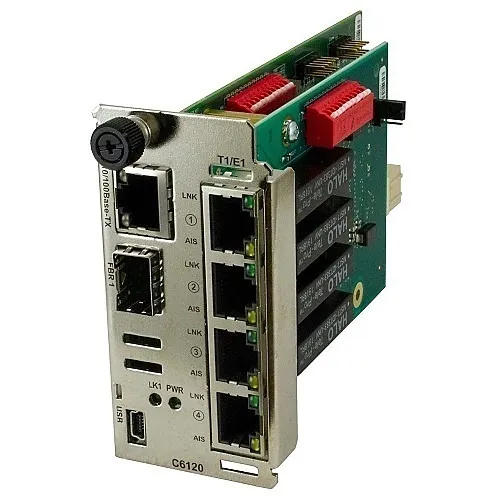 Lantronix C6120-1040 Transceivers/Media Converters, 4X T1/E1 ION with Ethernet to Fiber