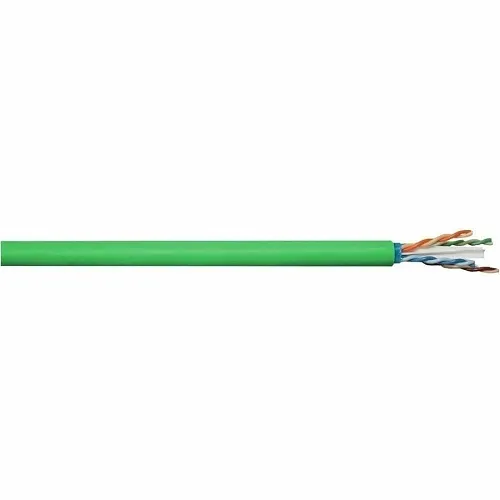 Hubbell C6ASPDSGN NEXTSPEED, CAT6A Cable, Discontinuous Shield, 23 AWG, Reel in Box, UTP, Plenum, Green, 1000'