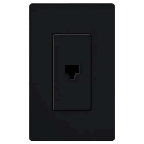 Lutron CA-PJ-BL Claro Phone Jack, Black