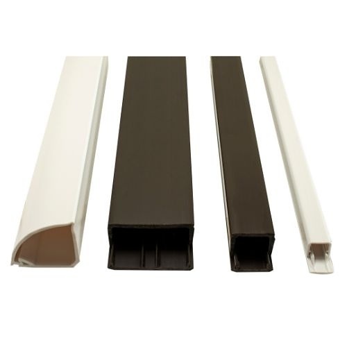 GRI E-Z 58 6-B 5/8" 1/2" Duct Raceway, 6' Lengths, 6-Pack, Brown