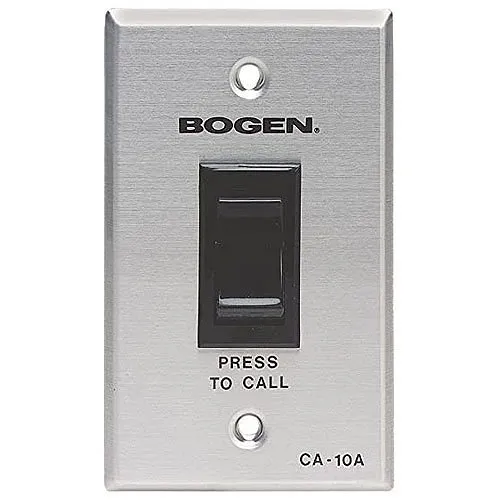 Bogen CA10A Call-In Switch, Designed for use with the PI35A, SI35A and MultiGraphic Paging Systems, Aluminum