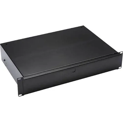 Sanus CADR2-B1 Sanus CADR2 2U Rack Drawer for Component Racks, 3.5" Deep, Black