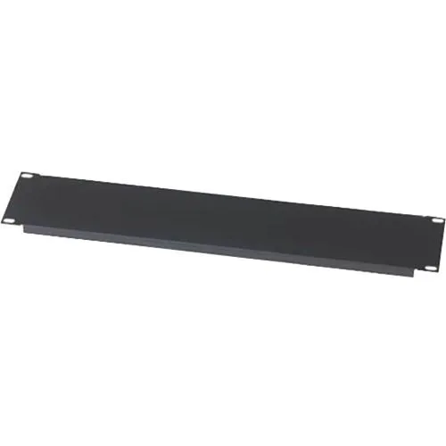 Sanus CASBP2-B1 Sanus CASBP2 2U Rack Steel Flanged Blanking Panel, Black