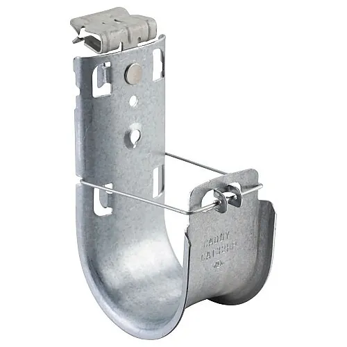 nVent CADDY CAT16HP912SM Cat HP J-Hook with Hammer-On Flange Clip, 25mm Diameter, 14-20mm Flange