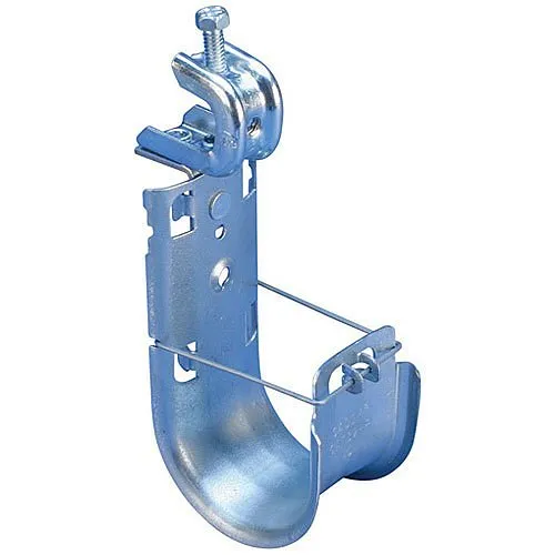 nVent CADDY CAT16HPBC200B Cat HP J-Hook Assembled to 360° BC200 Beam Clamp, 1" Diameter 1/2" Flange