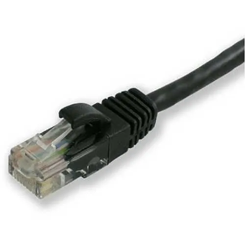 Lynn Electronics CAT6-01-BKB Optilink Cat6 UTP Stranded with Molded Boots Patch Cable, 1' (0.3m), Black