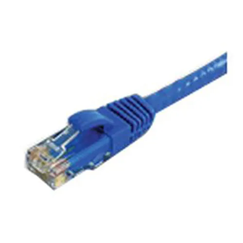 Lynn CAT6-01-BLB Optilink CAT6 UTP Stranded with Molded Boots Patch Cable, 1', Blue