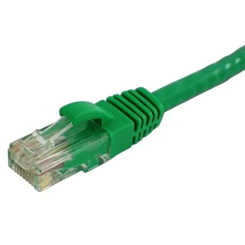 Lynn CAT6-01-GRB Optilink CAT6 UTP Stranded with Molded Boots Patch Cable, 1', Green