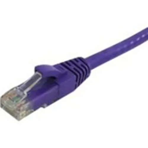 Lynn Electronics CAT6-01-PU Optilink Cat6 UTP Stranded Non-Booted Patch Cable, 1' (0.3m), Purple