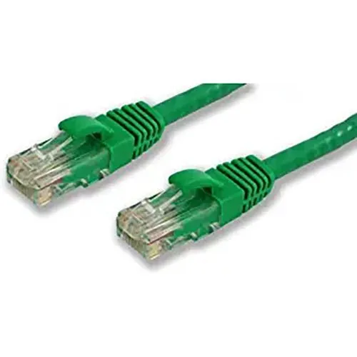 Lynn Electronics CAT6-03-GRB Optilink CAT6 UTP Stranded Molded Boot Patch Cable, 3', Green
