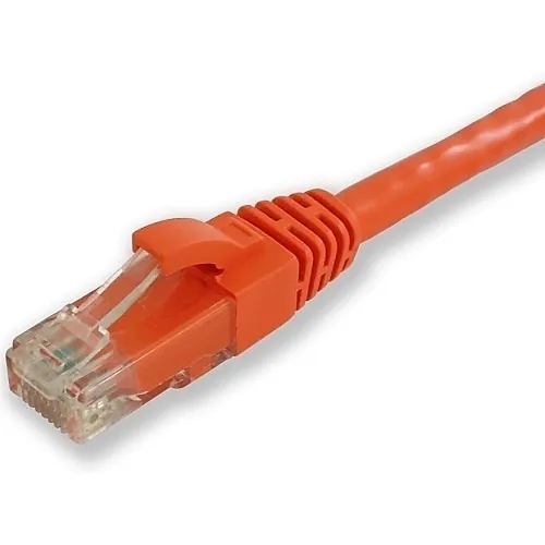 Lynn Electronics CAT6-03-ORB Optilink CAT6 UTP Stranded Molded Boot Patch Cable, 3', Orange