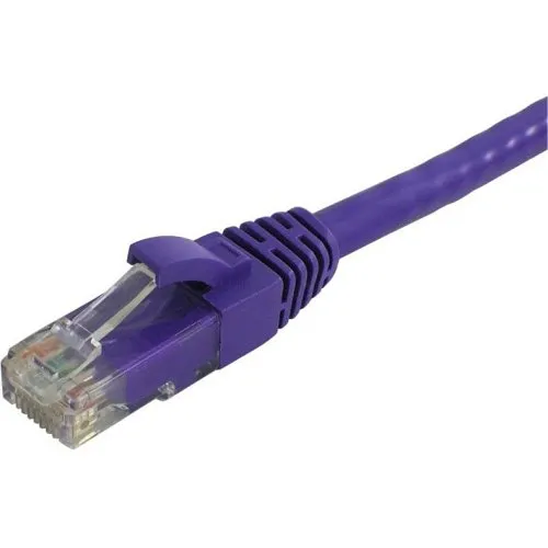 Lynn Electronics CAT6-03-PUB Optilink Cat6 UTP Stranded with Molded Boots Patch Cable, 3' (0.9m), Purple