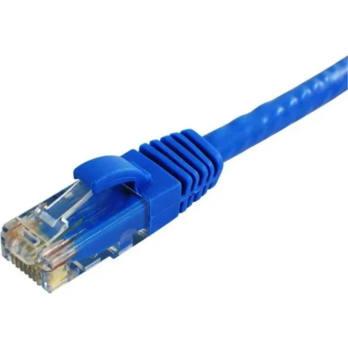 Lynn Electronics CAT6-07-BLB Optilink Cat6 UTP Stranded with Molded Boots Patch Cable, 7' (2.1m), Blue