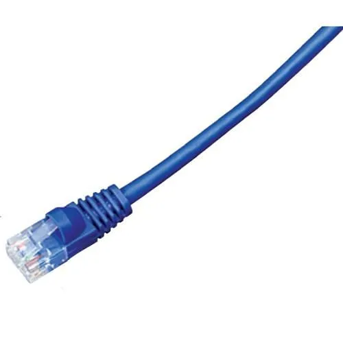 Vanco CAT6-1BU CAT6 Network Patch Cable, 550 MHz, UTP, Non Booted, 1' (0.30m), Blue