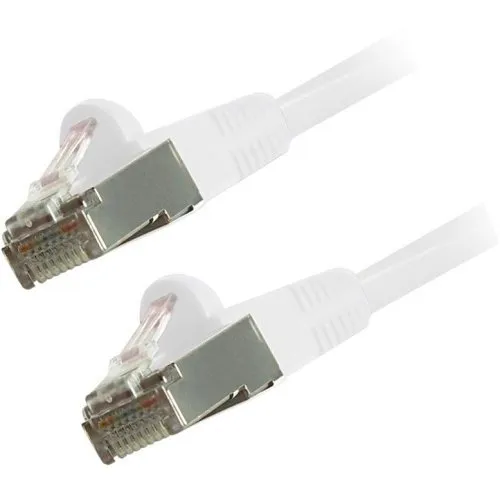 Comprehensive CAT6STP-25WHT Snagless CAT6 Ethernet Cables, Shielded, 25' (7.62m), White