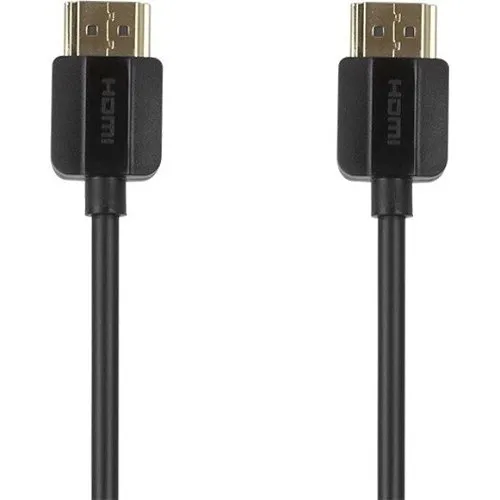 Kanex CBL-HDMICERTSS3FT SuperSlim Premium High Speed Certified HDMI Cable, 3', A/V Cable, Black