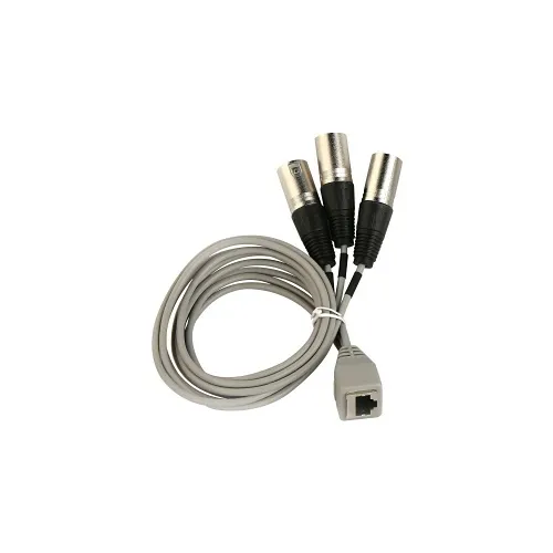 Audix CBLM3XLR Breakout Cable for M3 Ceiling Microphone, RJ45 Female to 3 XLR Male Connectors