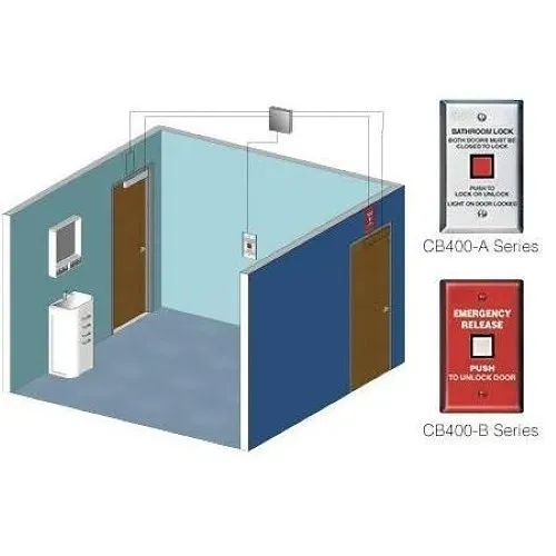 SDC CBP-CE-72 Solenoid Controlled Locksets with Eclipse Trim, Includes Eclipse Style Cylindrical Lock