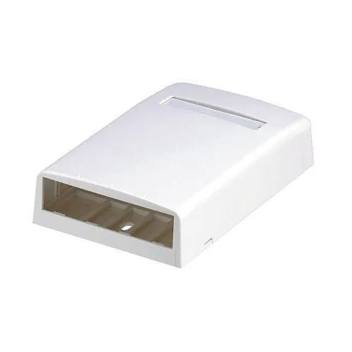Panduit CBX4WH-AY Surface Mount Box, 4 Port, White