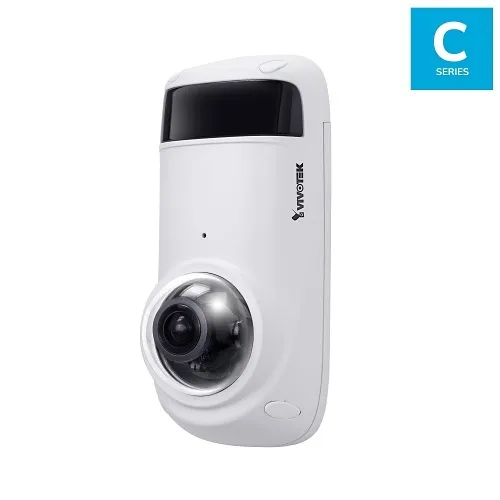 VIVOTEK CC9381-HV C-Series 5MP H.265 WDR Pro 180° Panoramic IP Camera, 1.45mm Lens, White, (Replaces CC8371-HV)