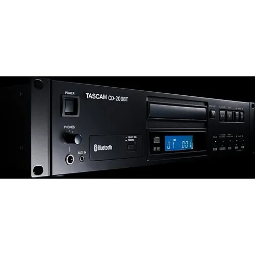 Tascam CD-200BT Professional CD Player with Bluetooth Receiver