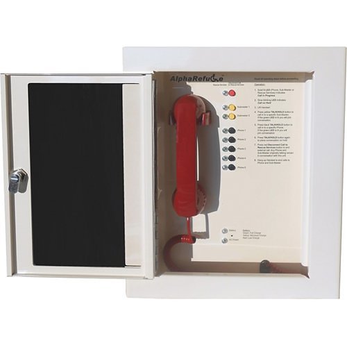 Alpha RCC2505CF AlphaRefuge 2100 Series Refuge Command Center, 5-Unit Capacity, Flush, Lockable, Painted Cabinet