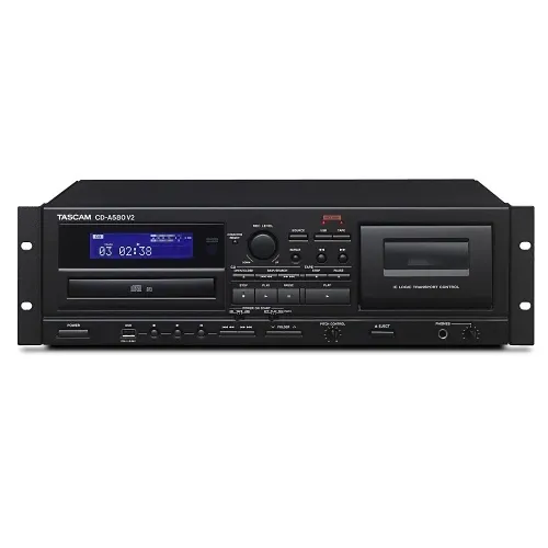 TASCAM CD-A580-V2 Professional CD Player / Cassette Recorder with USB Dubbing