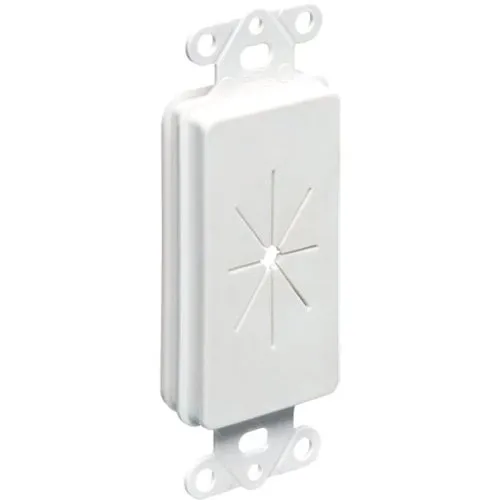 Arlington CED130 Cable Entry Device with Slotted Cover, Non-Metallic, White