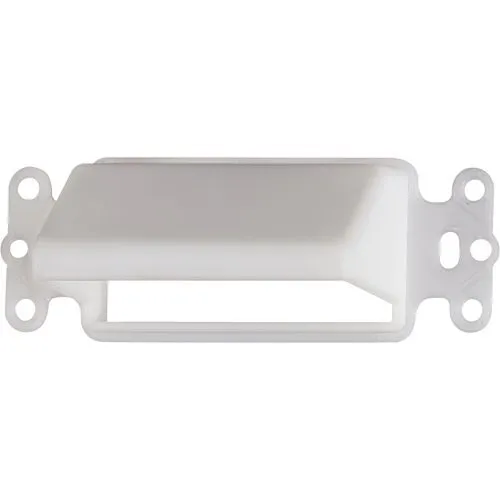 Arlington CEDH1 Horizontal Reversible Low-Voltage Cable Entrance Plate, 1-Gang, White