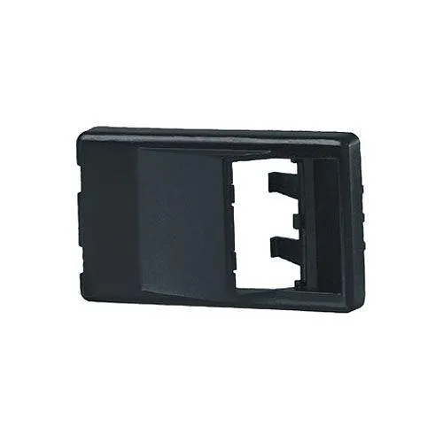 Panduit CFFPA2BL 2-Port Angled Furniture Faceplate, Black