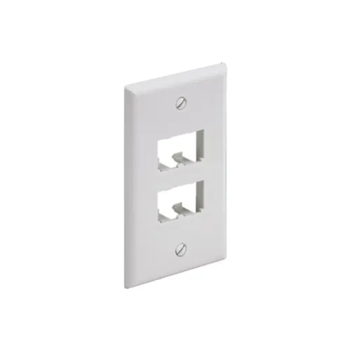 Panduit CFPL4WHY Mini-Com 4-Port Single Gang Faceplate, White