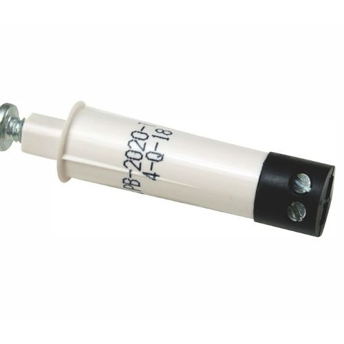 GRI PB-2020-T-W 3/8" Diameter Plunger Switch with Terminals, 10W, 200VDC, 0.50A, Closed Loop, N/O, A, White