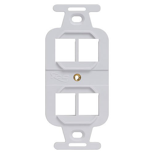 ICC 4-Port High Density Electrical Insert, White