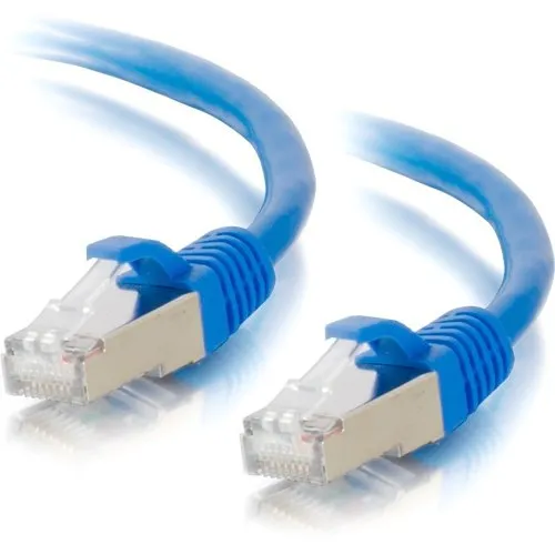 C2G CG00673 CAT6a Snagless Shielded (STP) Network Patch Cable, 2' (0.6m), Blue