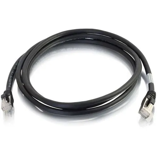C2G CG00808 CAT6 Snagless Shielded (STP) Ethernet Network Patch Cable, 1' (0.3m), Black