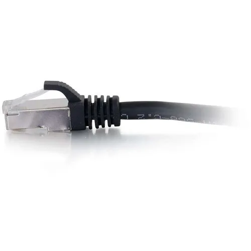 C2G CG00808 CAT6a Snagless Shielded (STP) Ethernet Network Patch Cable, 1' (0.3m), Black
