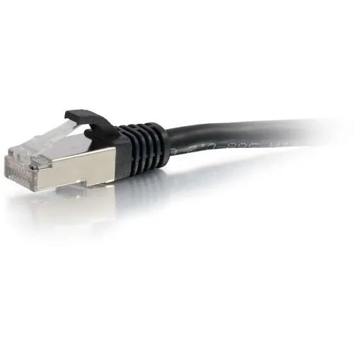 C2G CG00808 CAT6a Snagless Shielded (STP) Ethernet Network Patch Cable, 1' (0.3m), Black