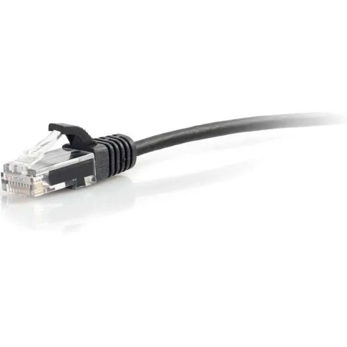 C2G CG01102 CAT6 Snagless Unshielded (UTP) Slim Ethernet Network Patch Cable, 3' (0.9m), Black