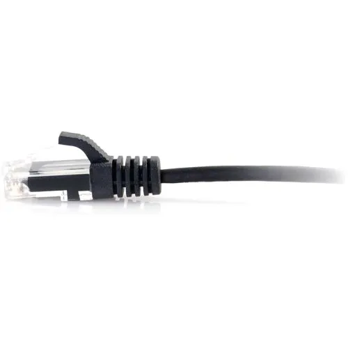 C2G CG01102 CAT6 Snagless Unshielded (UTP) Slim Ethernet Network Patch Cable, 3' (0.9m), Black