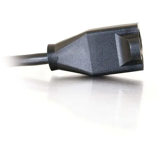 C2G CG0311418 AWG Outlet Saver Power Extension Cord, NEMA 5-15P to NEMA 5-15R, TAA Compliant, 3' (0.9m)