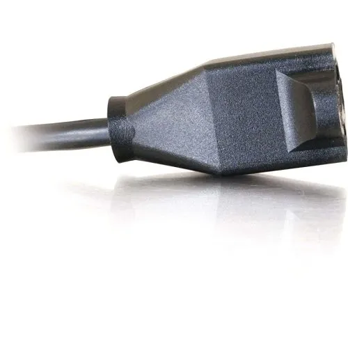 C2G CG03117 18 AWG Outlet Saver Power Extension Cord, NEMA 5-15P to NEMA 5-15R, TAA Compliant, 15' (4.6m)